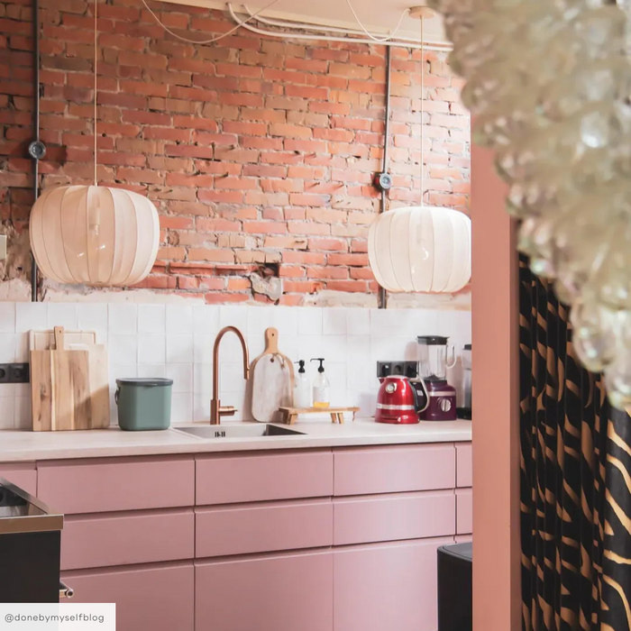 Light & Living Plumeria Hanglamp - S - H 37.5 x Ø 50 cm - Zand