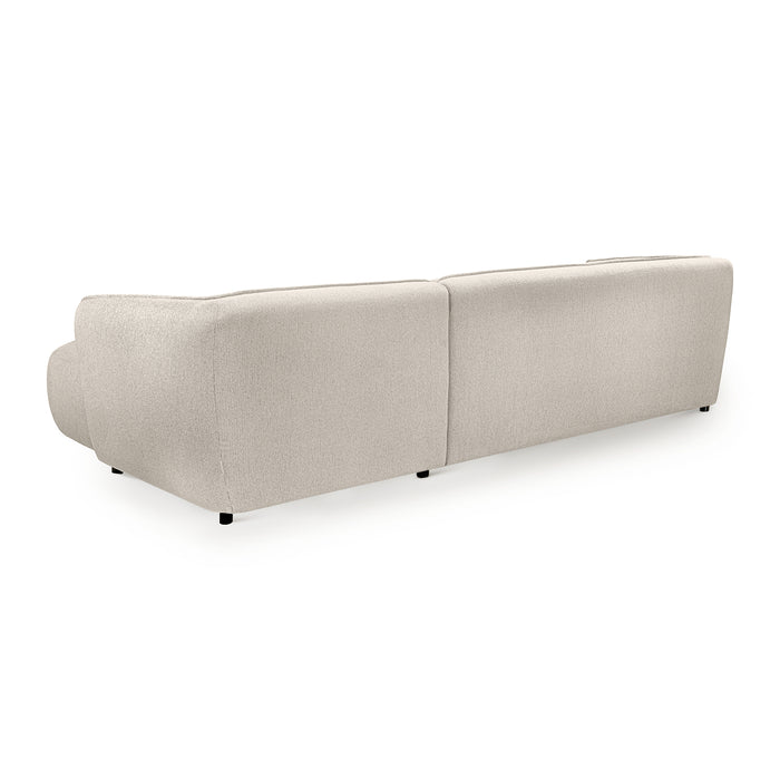 by fonQ Soft Hoekbank met Chaise Longue Rechts - Naturel Melange