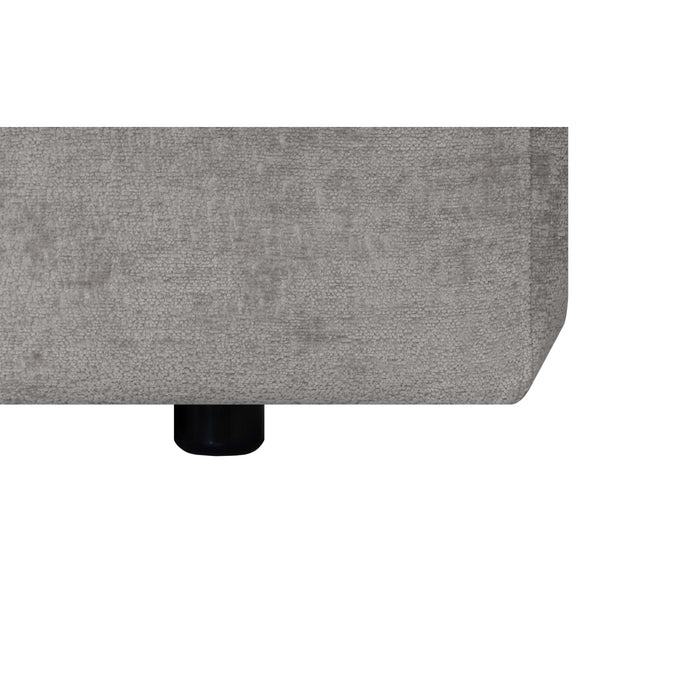 by fonQ Plume 3-zits Hoekbank met Chaise Longue Links - Chenille - Grijs