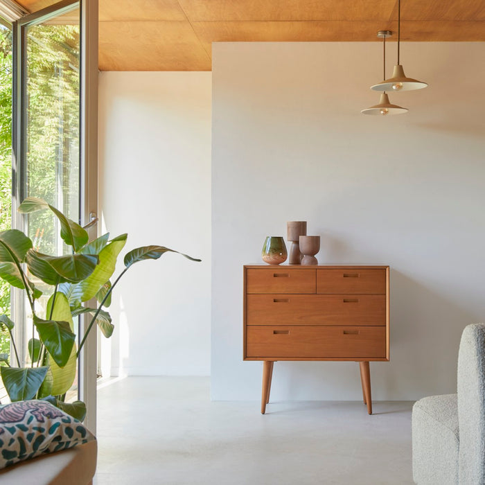 Tikamoon - Magda 50's - Kindercommode in massief mahoniehout