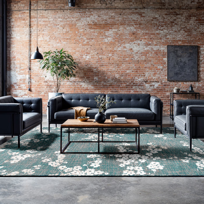 Louis de Poortere Sakura Vloerkleed 80 x 150 cm - Lake Blue