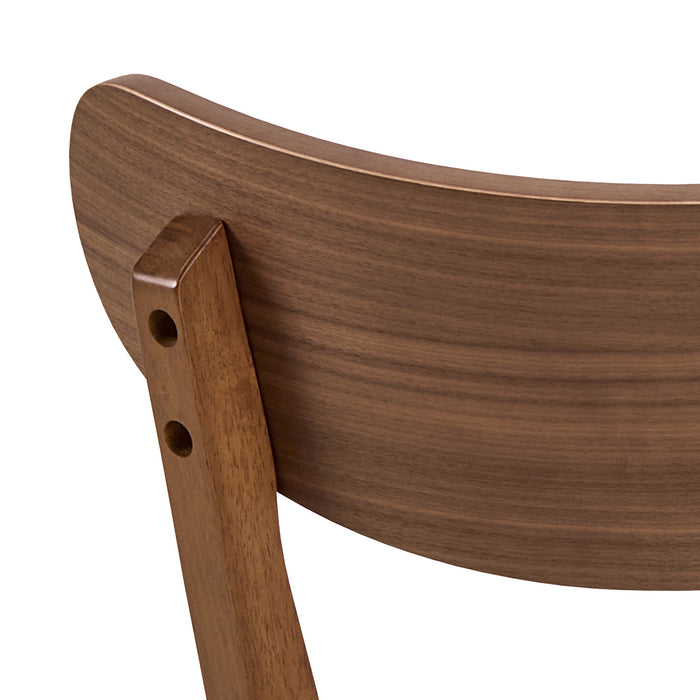 by fonQ basic Crow Eetkamerstoel - Walnootbruin