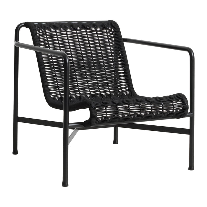 HAY Palissade Cord Lounge Chair Low - Antraciet