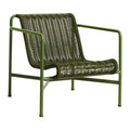 HAY Palissade Cord Lounge Chair Low - Olijfgroen