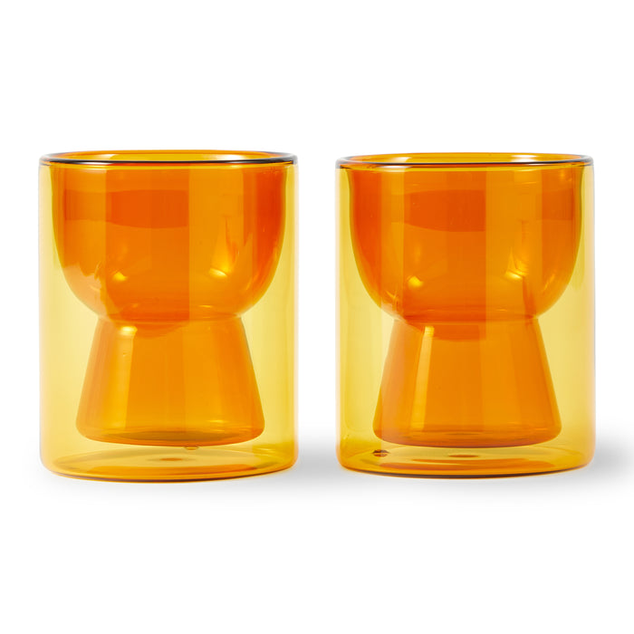 POLSPOTTEN Tip Tap Waterglazen 2 st. - Oranje