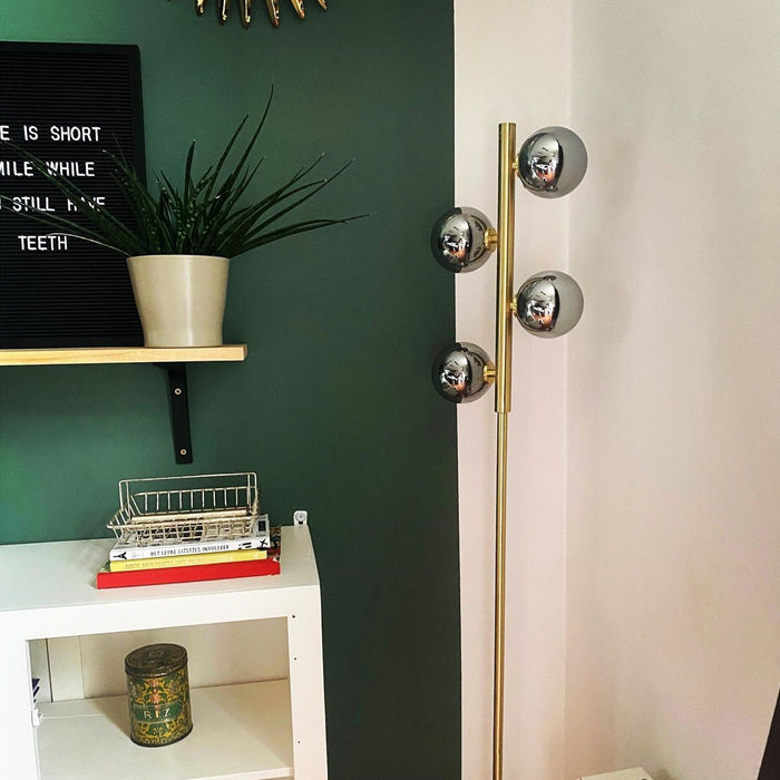 Lucide TYCHO Vloerlamp - Zwart