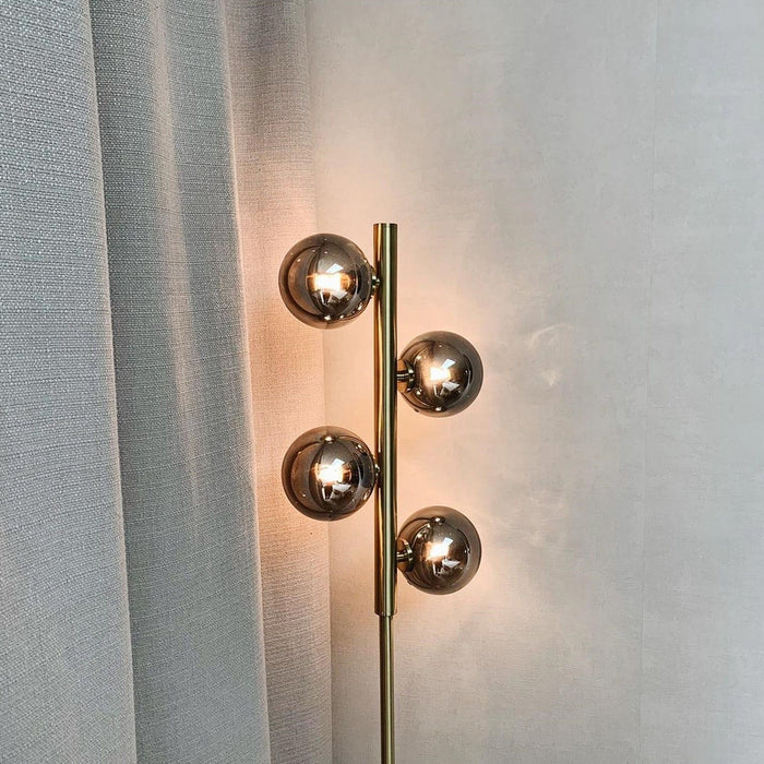 Lucide TYCHO Vloerlamp - Mat Goud | Messing